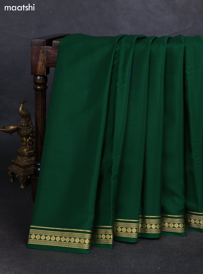 Green Pure Mysore Silk Saree