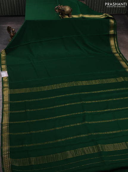 Green Pure Mysore Silk Saree