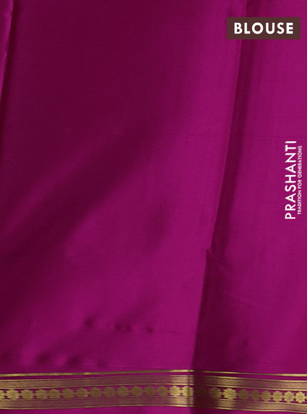 Pink Pure Mysore Silk Saree