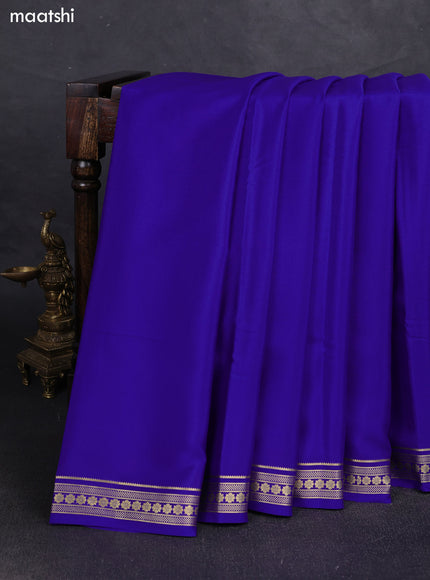 Royal Blue Pure Mysore Silk Saree