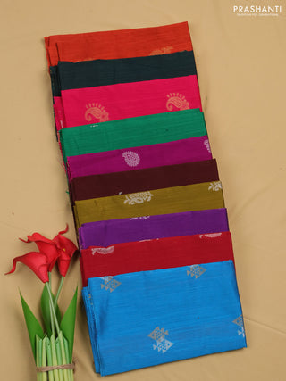 Raw silk blouse bit assorted colours & design and pack of 10