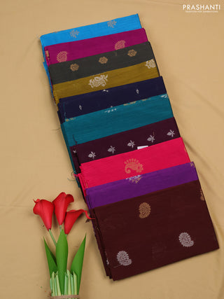 Raw silk blouse bit assorted colours & design and pack of 10