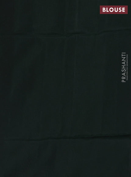 Mehendi Green & Green Kanchipuram Soft Silk Saree - Zari Weaves