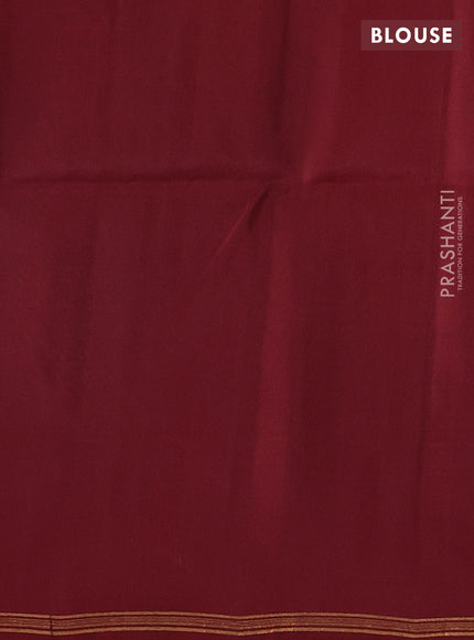 Maroon Kanchipuram Soft Silk Saree - Buttas