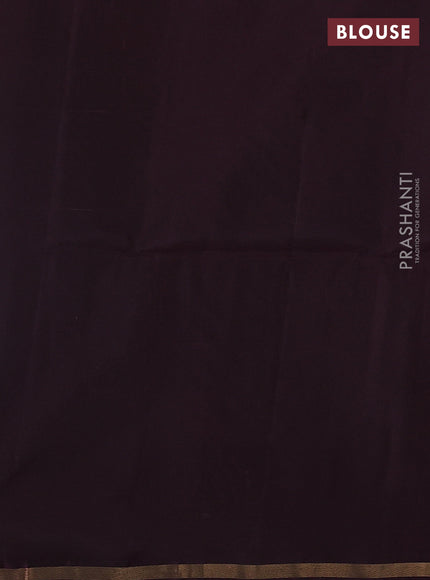 Rust & Wine Kanchipuram Soft Silk Saree - Buttas
