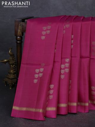 Pink Kanchipuram Soft Silk Saree - Buttas