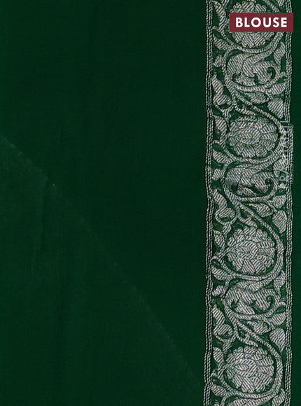 Green  Banarasi Chiffon Saree - Buttas