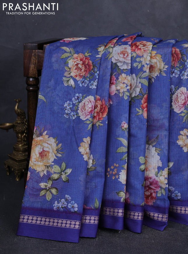 Blie  Kota Silk Cotton Saree - Floral Prints