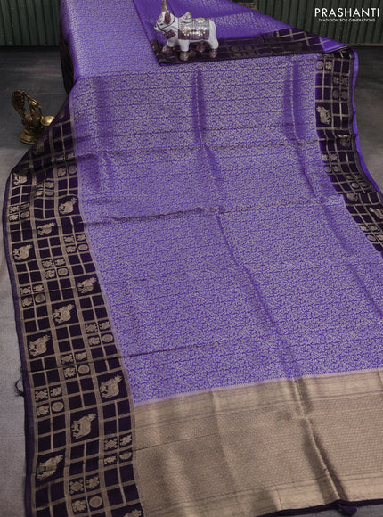 Lavender & Violet Dola Silk - Brocade