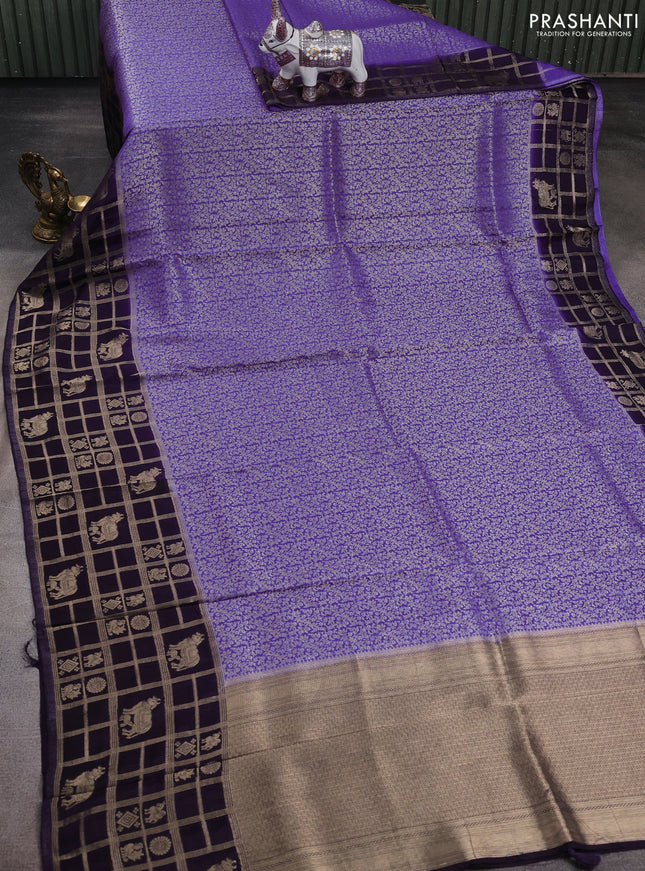 Lavender & Violet Dola Silk - Brocade