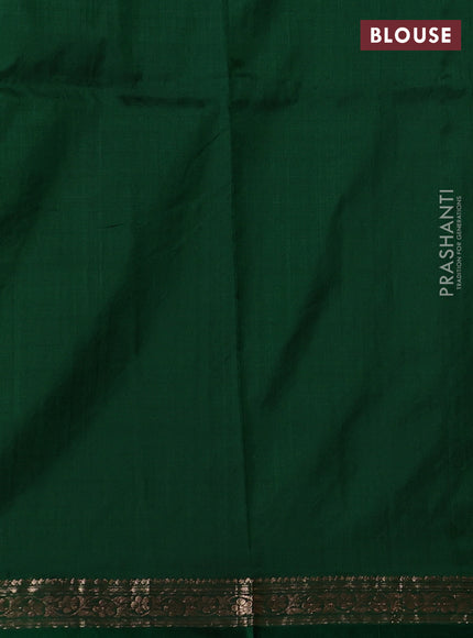 Yellow & Green Banarasi Katan Silk Saree - Zari Butta