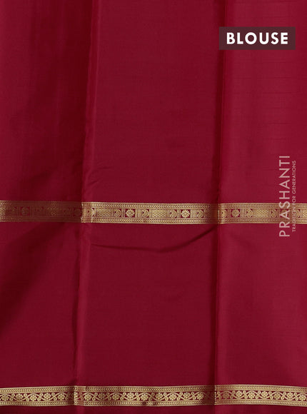 Red Pure Kanchipuram Silk - Checks