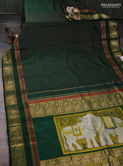 Green Pure Kanchipuram Silk Saree