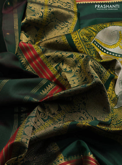 Green Pure Kanchipuram Silk Saree