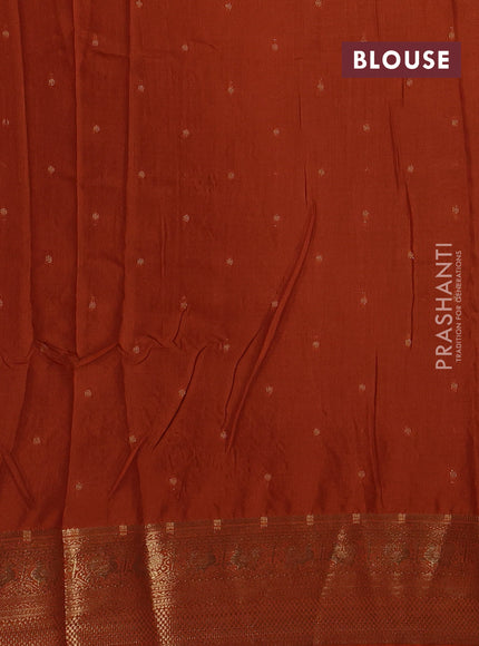 Coffee Brown Sami Crepe Saree - Embroidery