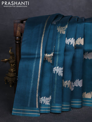 Purple Banarasi Organza Silk Saree -Zari Weaves