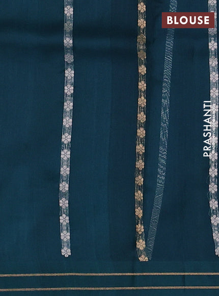 Purple Banarasi Organza Silk Saree -Zari Weaves