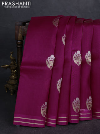 Pink Banarasi Organza Silk Saree - Buttas