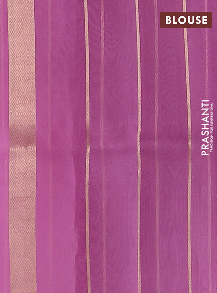 Pink Banarasi Organza Silk Saree