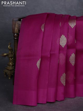 Pink Banarasi Organza Silk Saree - Buttas