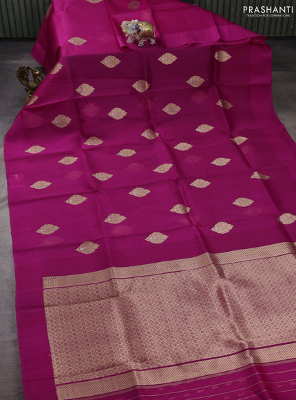 Pink Banarasi Organza Silk Saree - Buttas