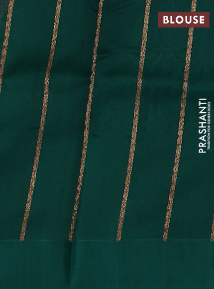 Green Banarasi Organza Silk Saree - Buttas