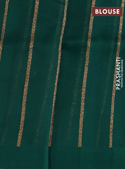 Green Banarasi Organza Silk Saree - Buttas