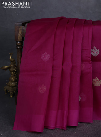 Pink Banarasi Organza Silk Saree - Buttas