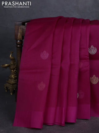 Pink Banarasi Organza Silk Saree - Buttas
