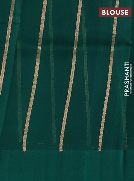 Green Banarasi Organza Silk Saree - Buttas