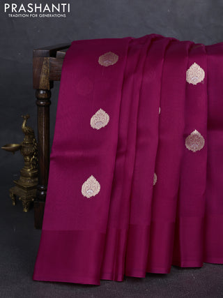 Pink Banarasi Organza Silk Saree - Buttas