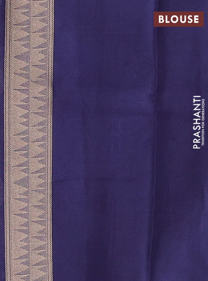 Grey Banarasi Organza Silk Saree - Buttas