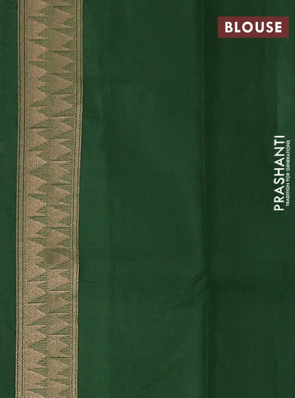Green Banarasi Organza Silk Saree - Buttas