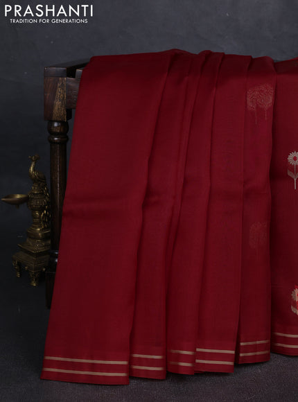 Red Banarasi Organza Silk Saree - Buttas
