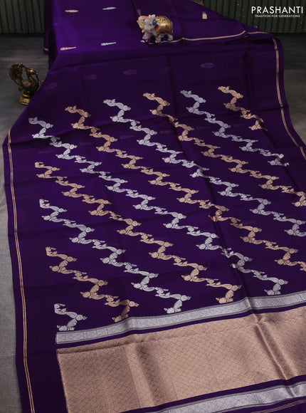 Green Banarasi Organza Silk Saree -Zari Weaves