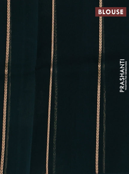 Green Banarasi Organza Silk Saree - Buttas