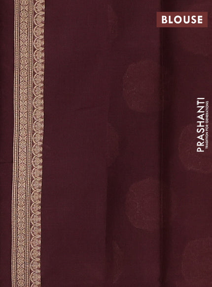 Brown Banarasi Organza Silk Saree - Buttas