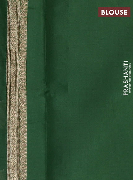 Green Banarasi Organza Silk Saree - Buttas