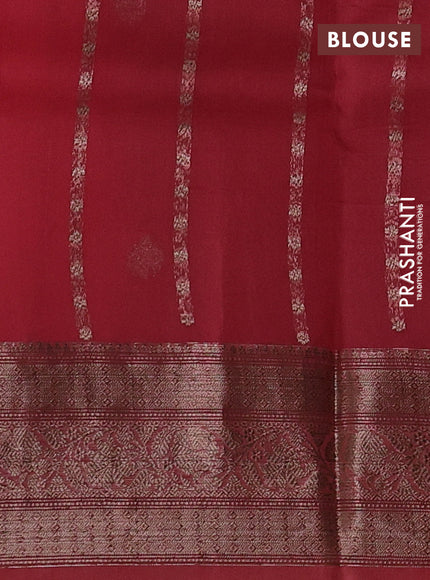 Red Banarasi Organza Silk Saree - Buttas