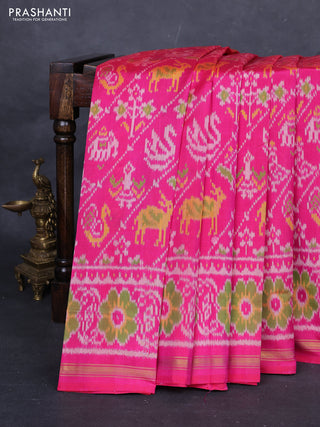 Pink Rajkot Patola Silk Saree