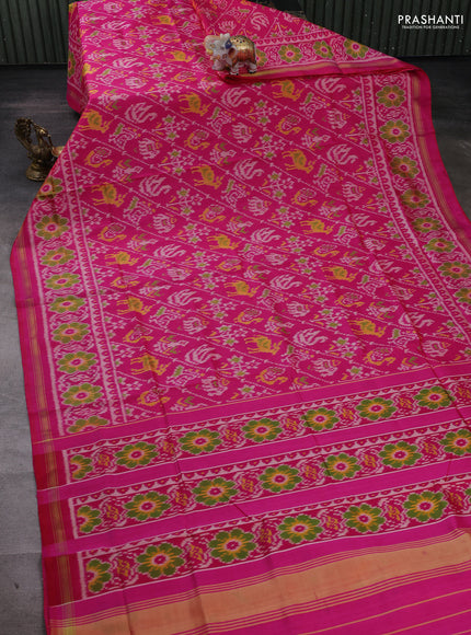 Pink Rajkot Patola Silk Saree