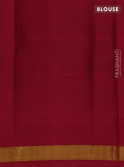 Navy Blue & Maroon Rajkot Patola Silk Saree