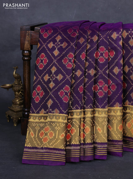Purple Rajkot Patola Silk Saree