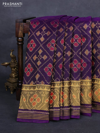 Purple Rajkot Patola Silk Saree