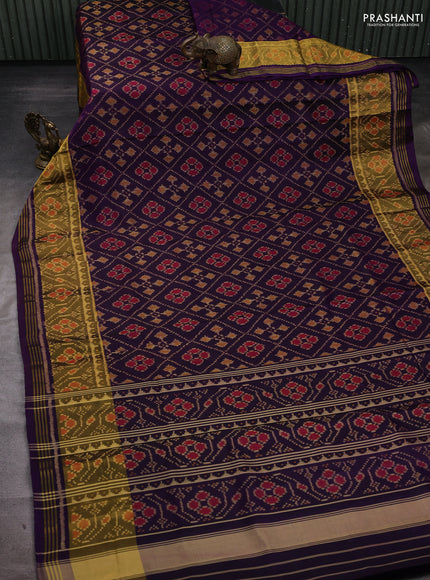 Purple Rajkot Patola Silk Saree
