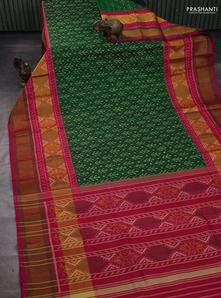 Green & Pink Rajkot Patola Silk Saree