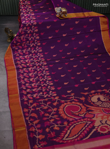 Purple & Pink Rajkot Patola Silk Saree