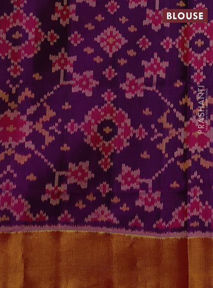 Purple & Pink Rajkot Patola Silk Saree