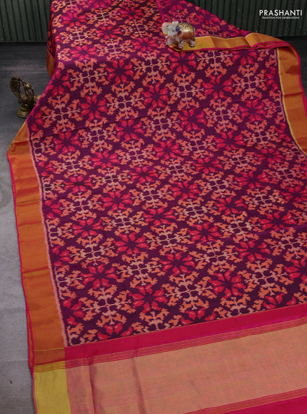 Purple & Pink Rajkot Patola Silk Saree