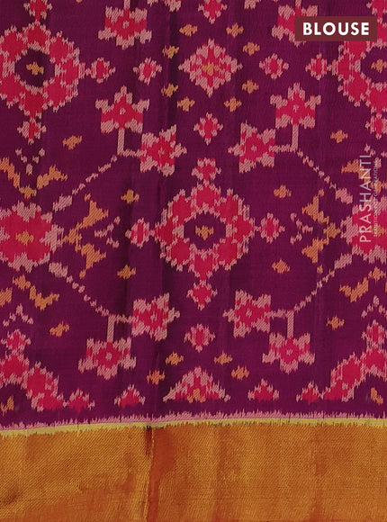Purple & Pink Rajkot Patola Silk Saree